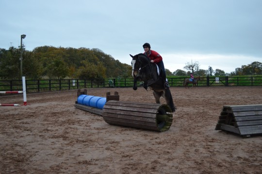 Dougal and Amy warming up