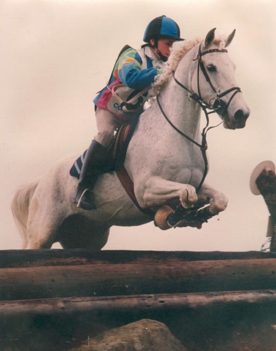 Nicky on his 13.2hh 'Argory Lad'